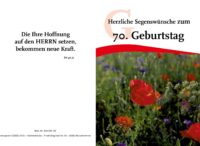 Faltkarte 60. Geburtstag - Blume