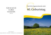 Faltkarte 60. Geburtstag - Landschaft
