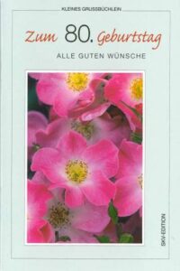 Display Grußbüchlein Zahlengeburtstag 60/70/75/8