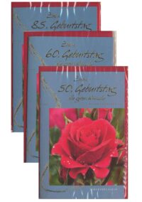 Display Grußbüchlein Zahlengeburtstag 50/60/70/