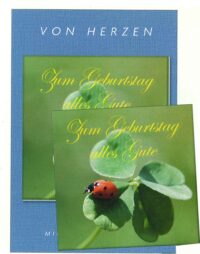 Karte mit Mini-Grußbüchlein-Zum Geburtstag alles Gute - aus 95950/4
