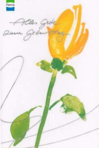 Faltkarten Geburtstag - gelbe Blume - aus 98409/10