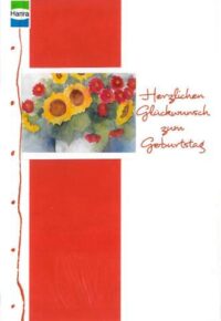 Faltkarte Geburtstag - Herzlichen Glückwunsch - aus 98410/8