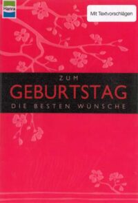 Faltkarte Geburtstag - schwarz auf rot - aus 98505