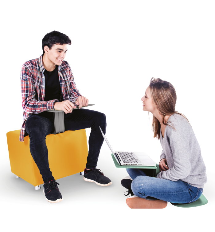 Tragbarer Sitz-Tisch für Schule, Homeoffice & unterwegs